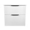 White Vanity, Wall Mounted, Modern, 24